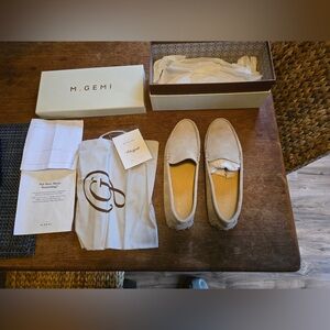 M. Gemi Light Tan Suede Loafers
